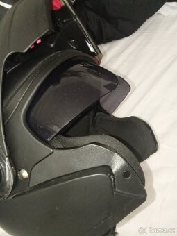 Vyklápěcí přilba Ozone černá matná M - 7