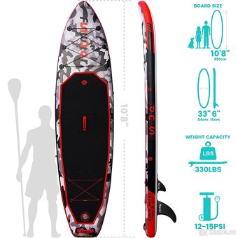 Paddleboard s kajakovou sedačkou ,maskovaný.Silver 330x84x15 - 7
