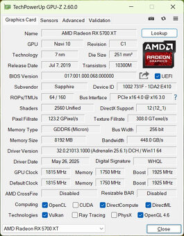 Herní PC - Ryzen 5 3600, 16GB RAM, 1TB NVME, 5700XT, WIN11 - 7