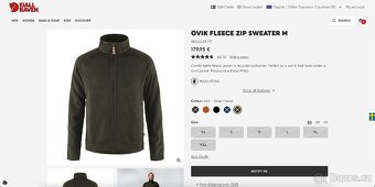 Myslivecká outdoor mikina Fjallraven Ovik Fleece Zip Sweater - 7