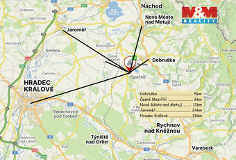 Pronájem bytu 1+kk, 22 m², Opočno, ul. Nádražní - 7