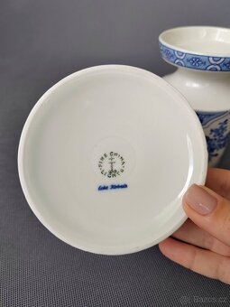 Nádherný porcelánový vázy v modrobílé barvě Vintage Německo - 7