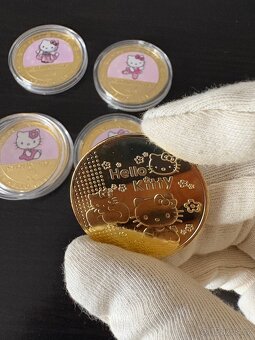Prodám kovové mince s motivem Hello Kitty - 7