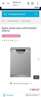 MYČKA NÁDOBÍ AMICA 45cm ZÁNOVNÍ JAK NOVÁ - 7
