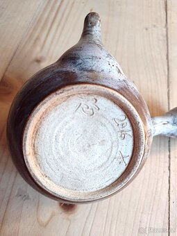 PRODAM KRASNOU CESKOU KERAMIKU – KYUSU, SET KONVICKA + SALKY - 7