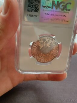 1 zlatník 1865 A Františka Josefa I., zrcadlový lesk - 7