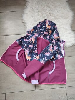 Dětský softshellový komplet srnečky vel.116 - 7