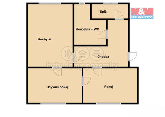 Prodej bytu 2+1, 48 m², Žabovřesky, ul. Spojovací - 7