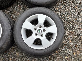 Alu orig letní sada Škoda Helios 5x112 6,5J ET50 205/60 R15 - 7
