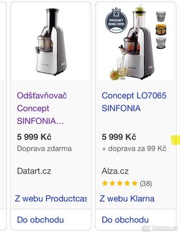 Nový odšťavňovač Concept LO7065 - 7