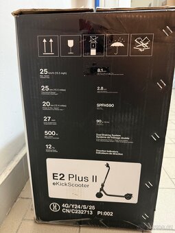 Elektrokoloběžka Segway E2 Plus 500W– Nepoužitá - 7