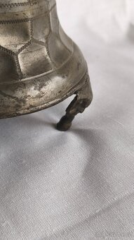 starožitná cínová konvice - 7