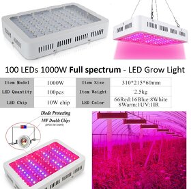 Nové světelné LED Grow Light - Full Spectrum. - 7