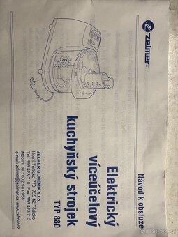 Kuchyňský robot zn. ZELMER - 7