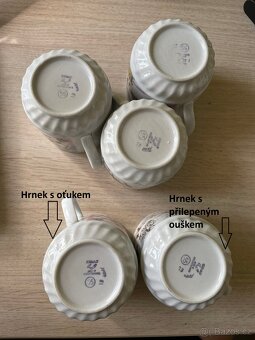 Pět kusů hrnků Epiag se zimním motivem koně, typ A. - 7