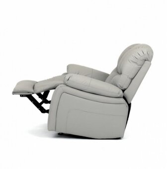 Stylové béžové křeslo TV-4075 z ekokůže - 7