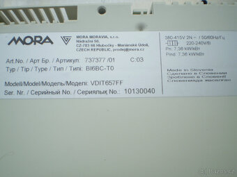 Indukční varná deska Mora VDIT 657 FF - 7