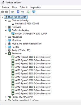 Herní PC - RTX 2070 Super, Ryzen 5 5600 - 7