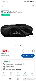 Grillmeister plynový gril s hořákem Memphis nový - 7
