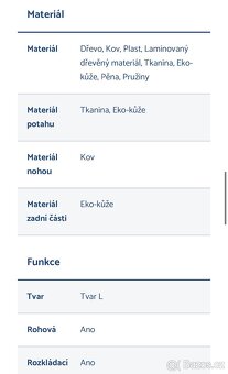Moderní rohový gauč (rychlý prodej) - 7