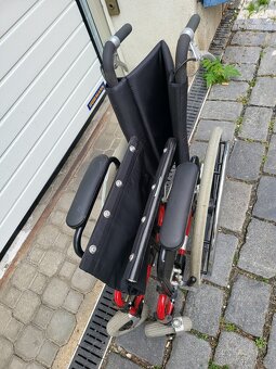 invalidní vozík, 4 brzdy, široký - - 7