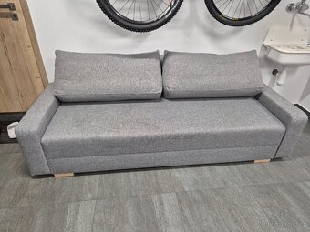 GRÄLVIKEN 3místná rozkládací pohovka, šedá - 7