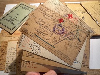POZŮSTALOST po LEGIONÁŘI feldpost voják válka dopisy rukopis - 7