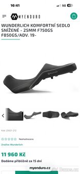 Sedlo BMW GS Wunderlich - 7