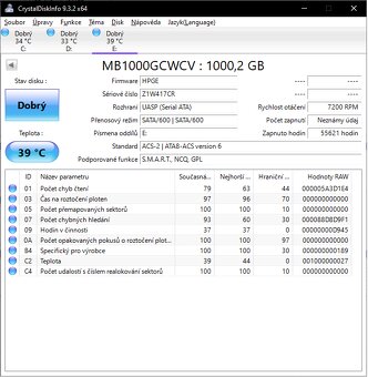 prodám 2ks pevný disk do PC orig.HP 1TB 7200rpm SATA3/6G HDD - 7