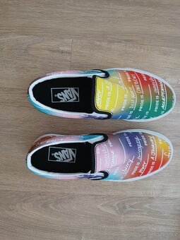 Dětské tenisky VANS slip-on, barevné, limitovaná edice - 7