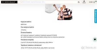 Kyslíkový koncentrátor KINGON P2 5L / 2kg - 7