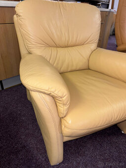 Kožená sedací souprava moderní design Německá výroba - 7