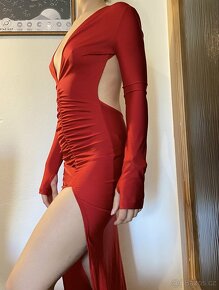 Červené večerní šaty SHEIN - 7