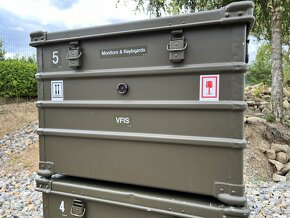 vojenské transportní alu hliníkové bedny švýcarské armády - 7