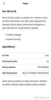 Sportovní brýle zn.SH+ - 7