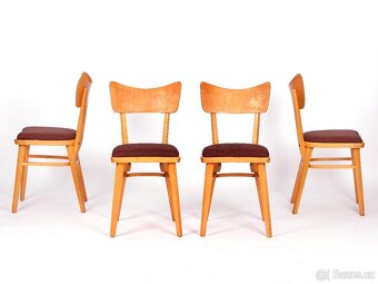 Designové retro židle po přečalounění, 4 kusy. - 7