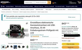 Elektronická USB zátěž s displejem 35W - 7