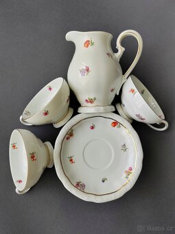 Nádherný porcelánový čajový set Bohemia Porcelán Bianca - 7