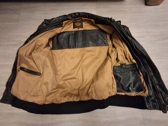 Pánská kožená bunda Pall Mall - pilotka vel. M - 7