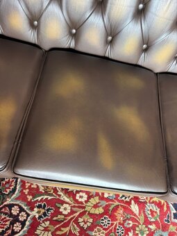 ,kožená pohovka originál Chesterfield, 4673 - 7