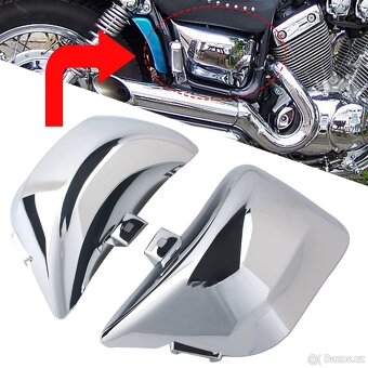 Chrom podsedlové kryty Yamaha XV 750,1100,535 Virago. - 7