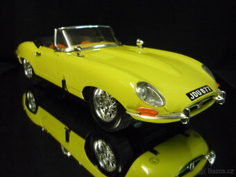 Jaguar E Type Cabriolet žlutý Bburago 1/18 - 7