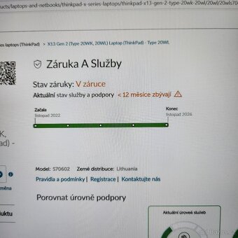 Lenovo Thinkpad X13 G2 /Záruka/11.gen/512GB/16GB/16:10 - 7