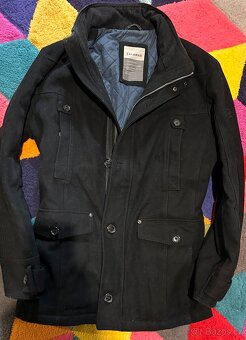 CALAMAR LUXUSNÍ VLNĚNÝ ZIMNÍ PÁNSKÝ KRÁSNÝ KABÁT TOP XL - 7