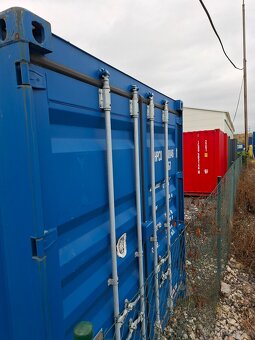 Modrý lodní kontejner 20\' se 3 dveřmi – flexibilní - 7