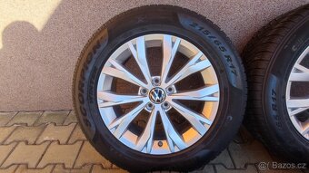 Alu kola VW Tiguan 5x112 R17 215/65/17 zimni pneu - 7