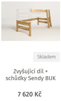 Zvyšující díl + schůdky - GAZEL - Sendy - masiv - 7