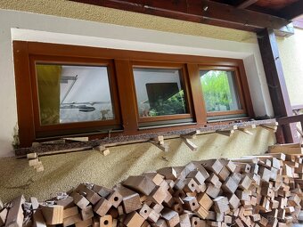 Dřevěná okna s izolačním dvojsklem, Balkónové stěny. - 7
