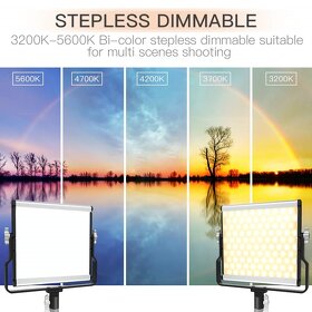 Profesionální LED foto/video světelná regulovatelná souprava - 7