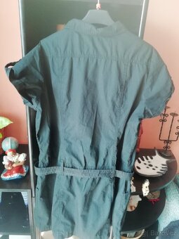Kratší šaty na vázačku, styl džínových, Janina 44, měřte - 7